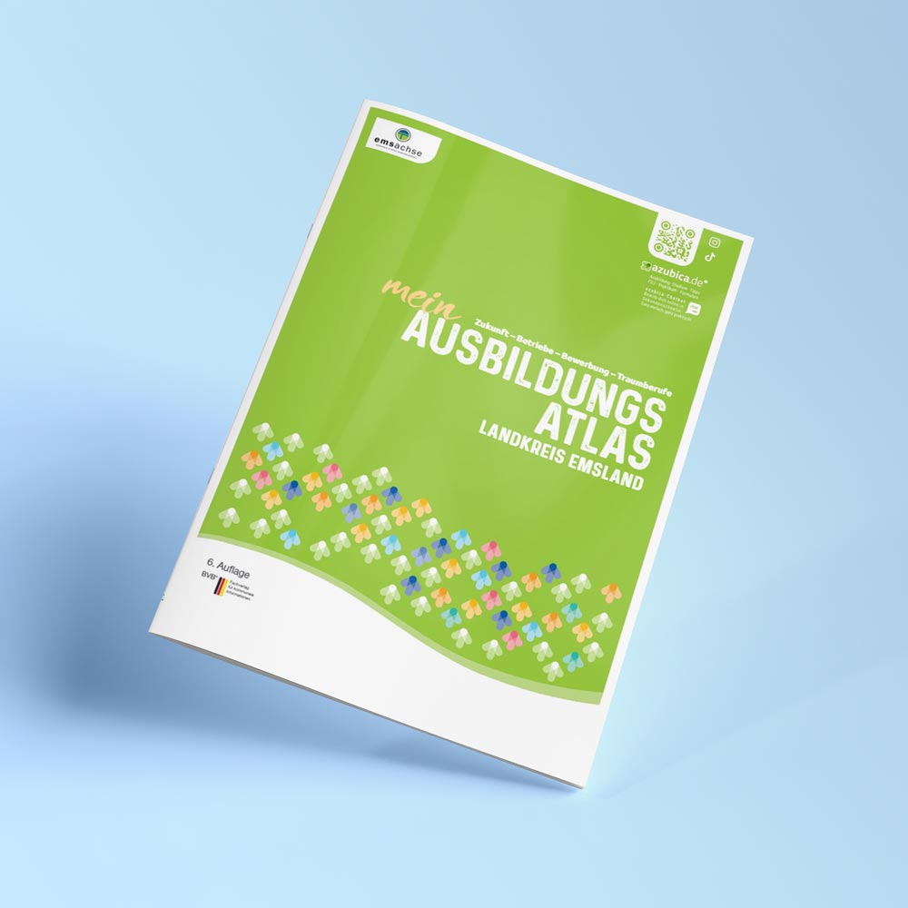 Ausbildungsatlas Landkreis Emsland 1 Der Ausbildungsatlas informiert über die Ausbildungsberufe, Unternehmen sowie Berufsorientierungsangebote im Landkreis Emsland
